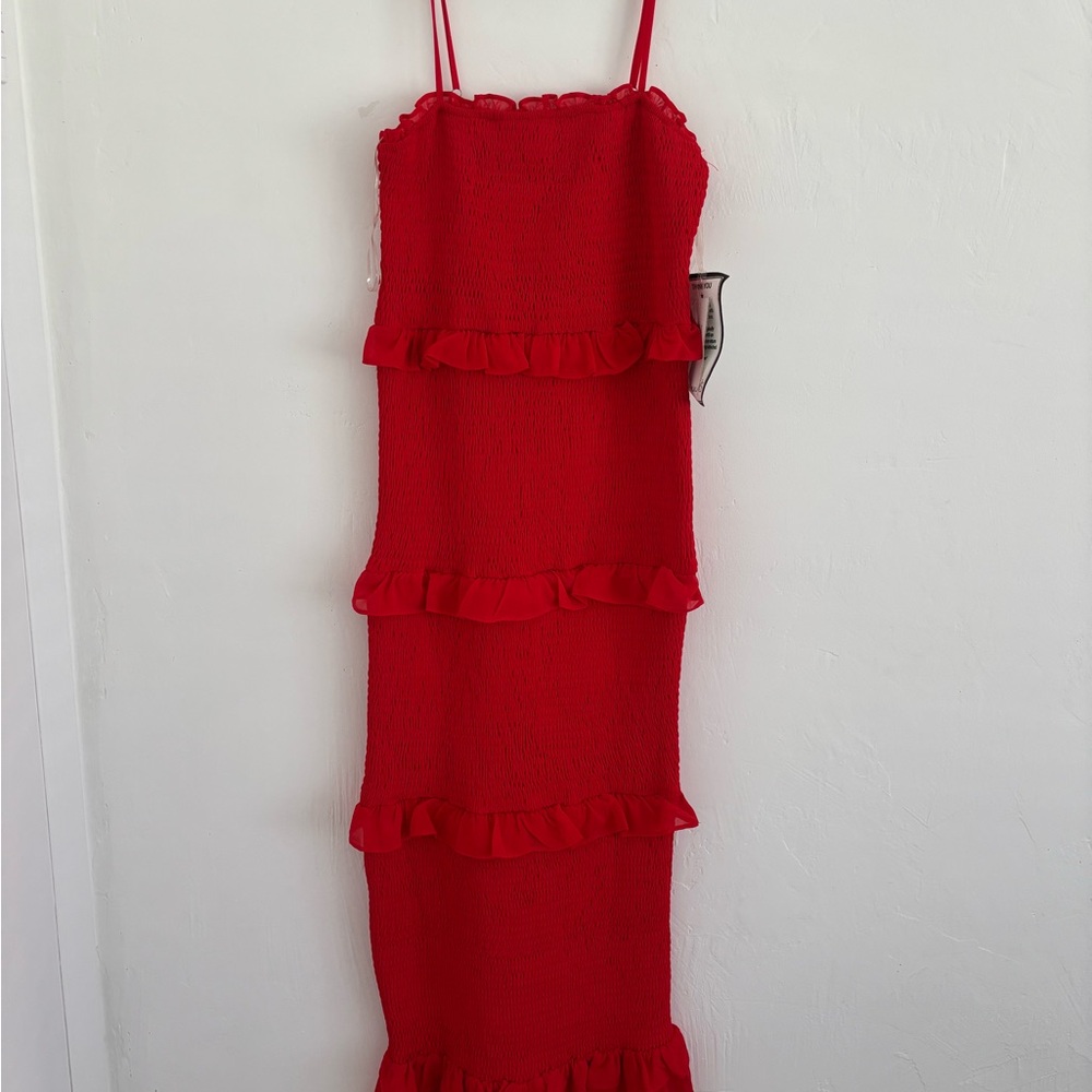 bebe Red Maxi Dress
